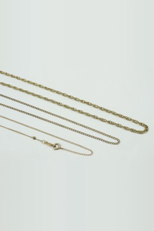 Three 14k Gold Necklaces