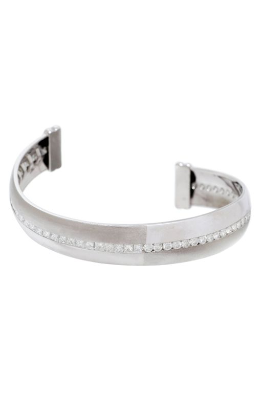 Platinum and 18k White Gold Diamond Bracelet