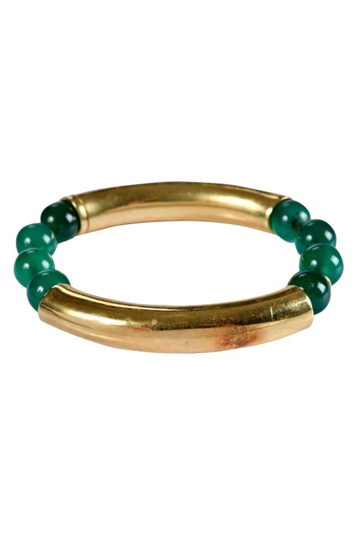 18k Gold Chrysoprase Bracelet