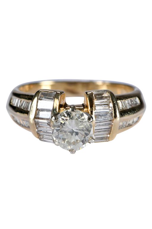 14k Gold Diamond Ring