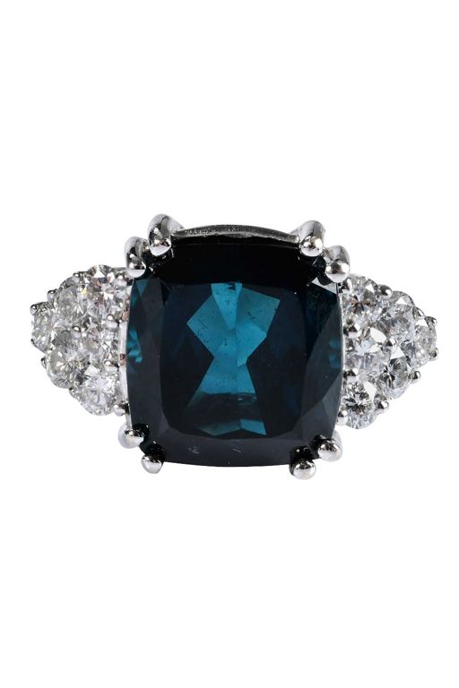 18k Gold Tourmaline and Diamond Ring