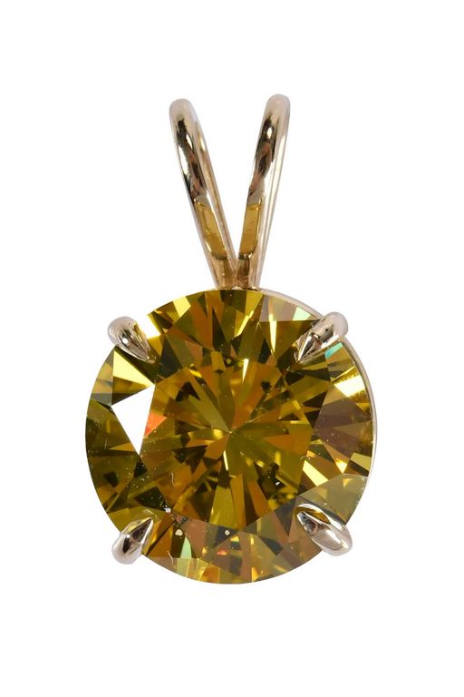 14k Gold Diamond Pendant