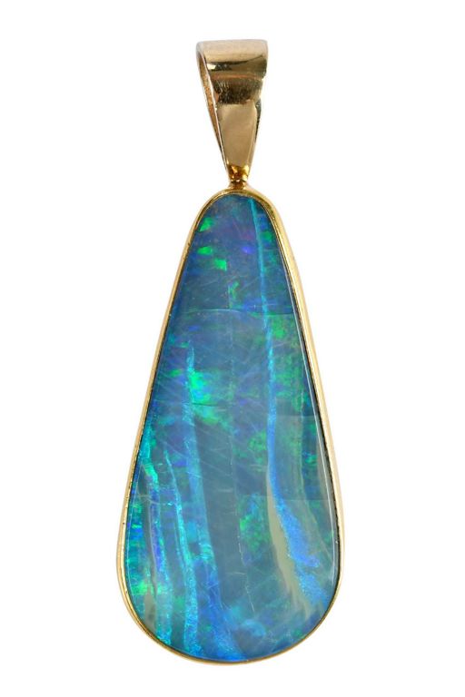 Gold Opal Pendant
