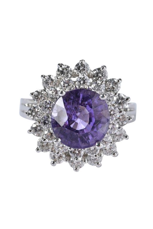 18k Gold Tourmaline and Diamond Ring