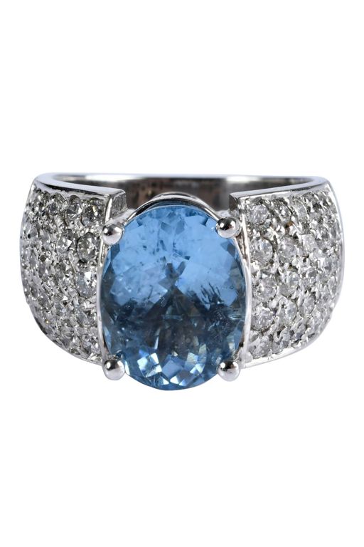 14k Gold Tourmaline and Diamond Ring