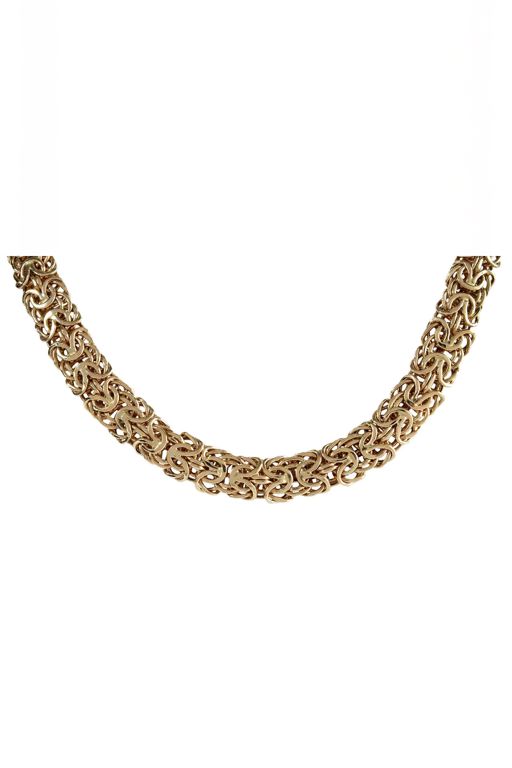 14k Gold Byzantine Necklace