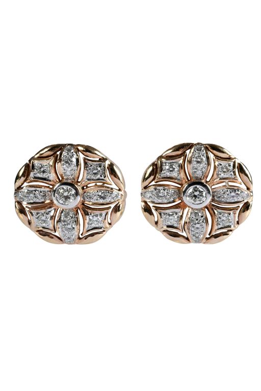 14k Gold Diamond Earrings