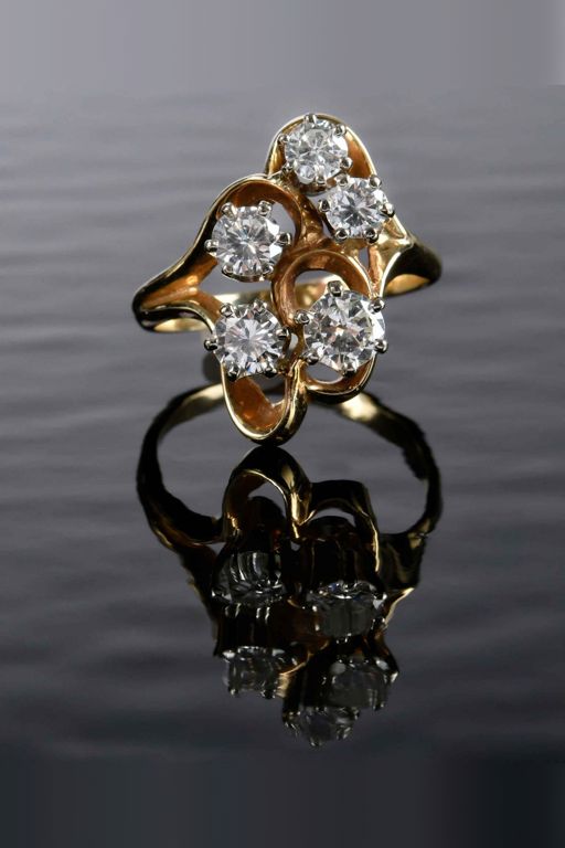 14k Gold Diamond Ring
