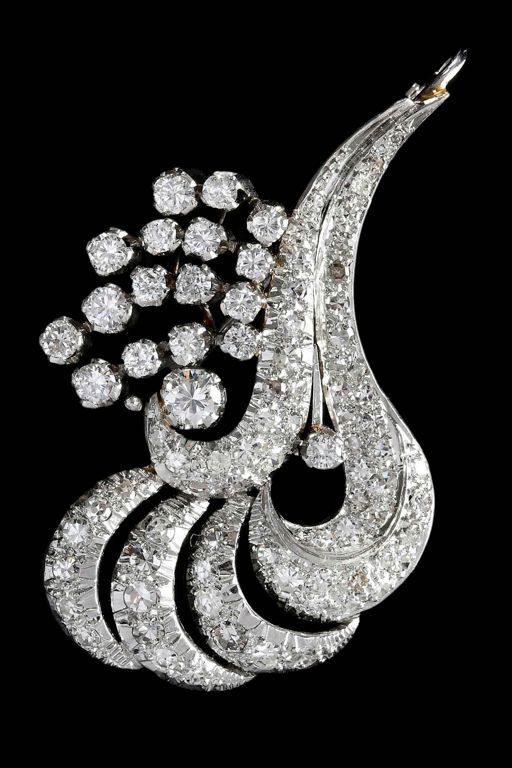 Platinum Diamond Pendant/Brooch