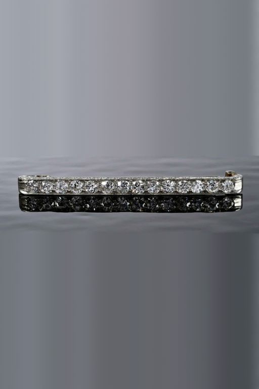 Platinum Diamond Brooch