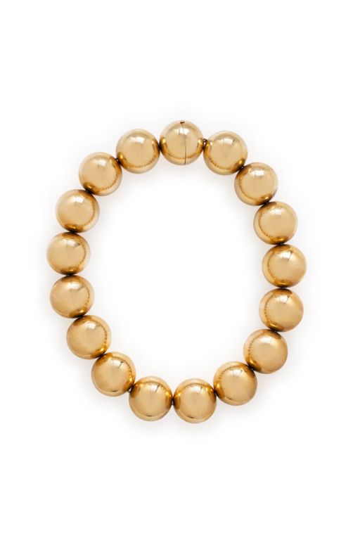 14k Yellow Gold Bead Necklace
