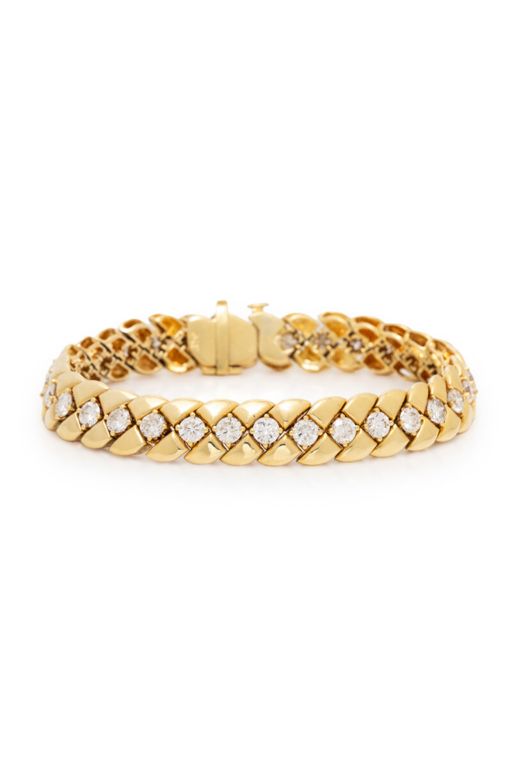 18k Yellow Gold Diamond Bracelet