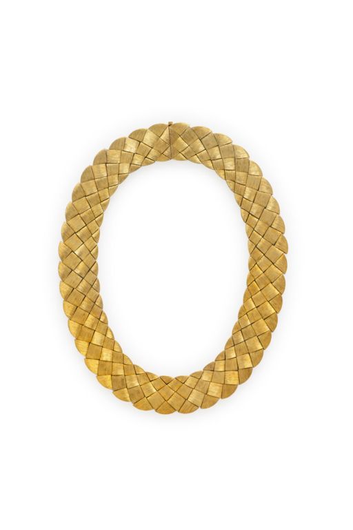 18k Yellow Gold Collar Necklace