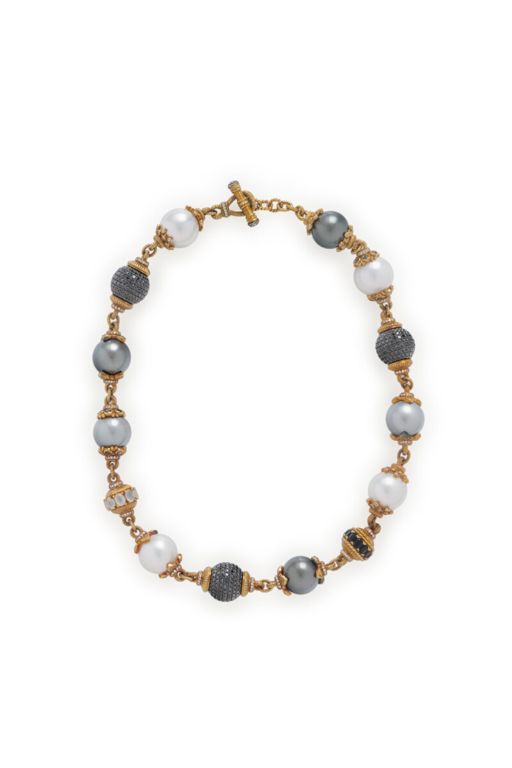 18k Yellow Gold Multi-Gem Necklace