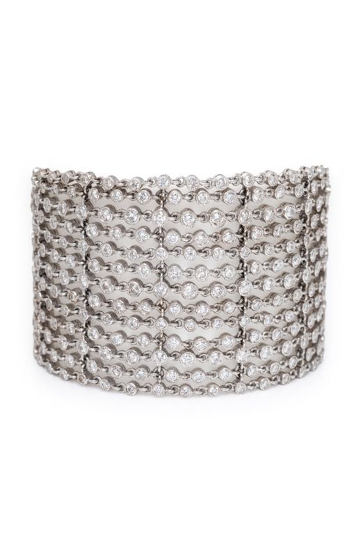 18k White Gold Diamond Bracelet