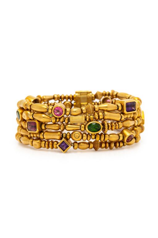 18k Yellow Gold Multi-Gem Bracelet
