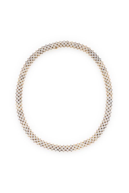 18k Yellow Gold Diamond Necklace