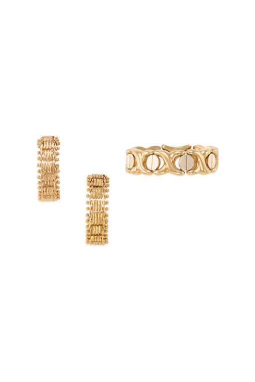14k Gold Earrings and Ring