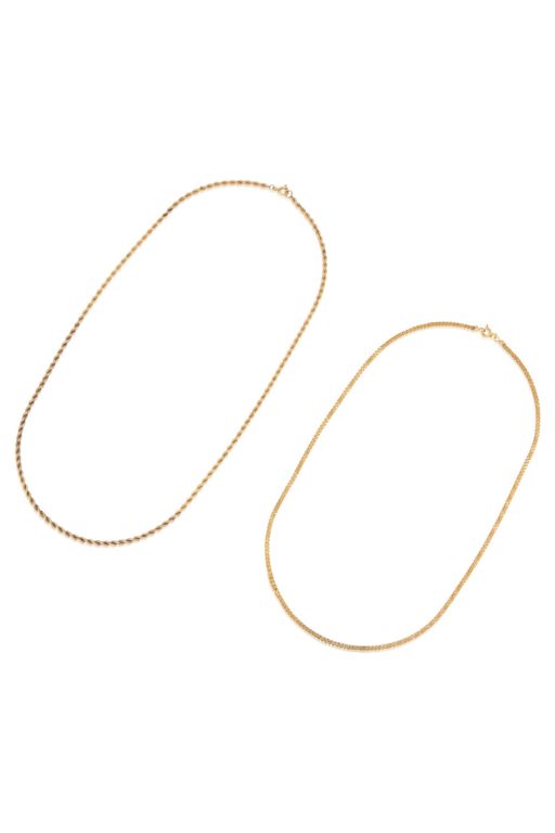 Two 14k Gold Necklaces