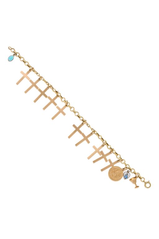 14k Gold Charm Bracelet