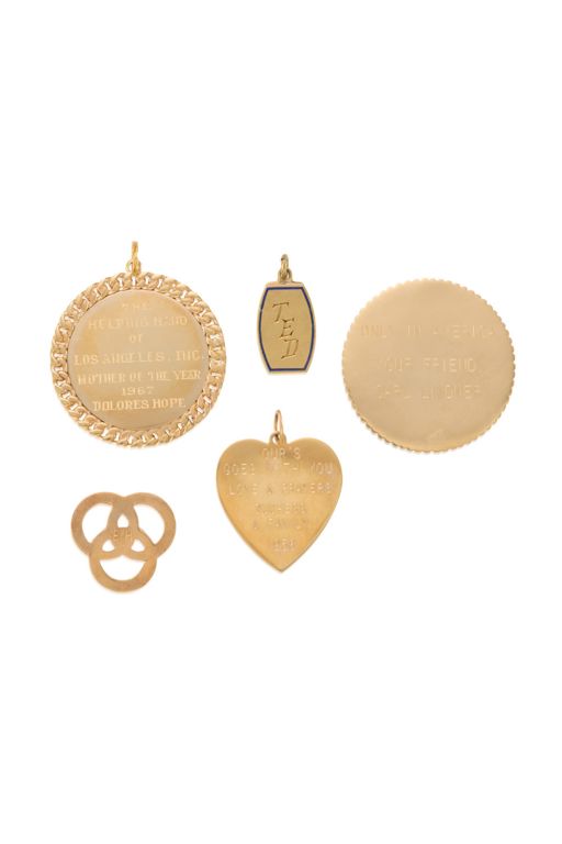Five Gold Pendants