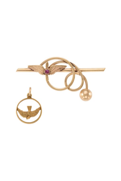 10k Gold Ruby Jewelry Set