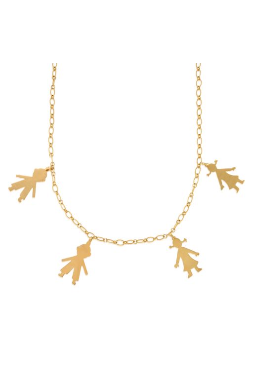 18k Gold Charm Necklace