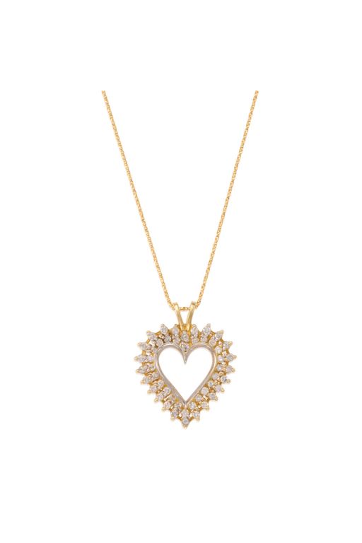 14k Gold Diamond Pendant Necklace