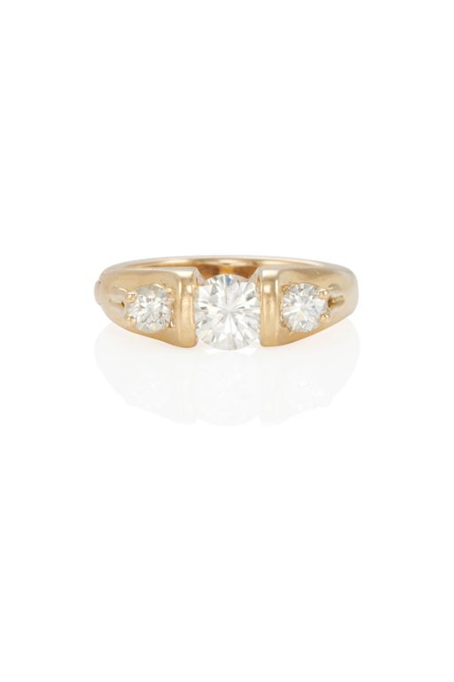 12k Gold Diamond Ring