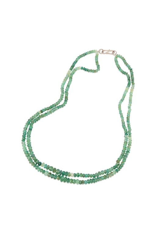 Silver Emerald Necklace