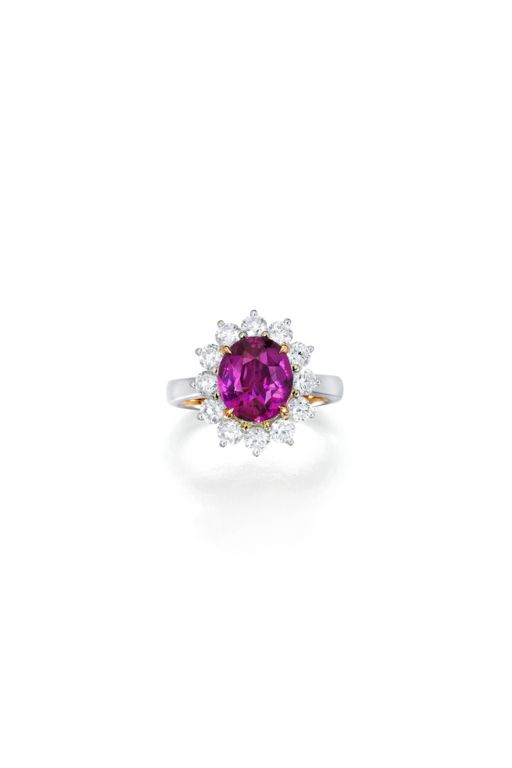 18k Gold Sapphire and Diamond Ring