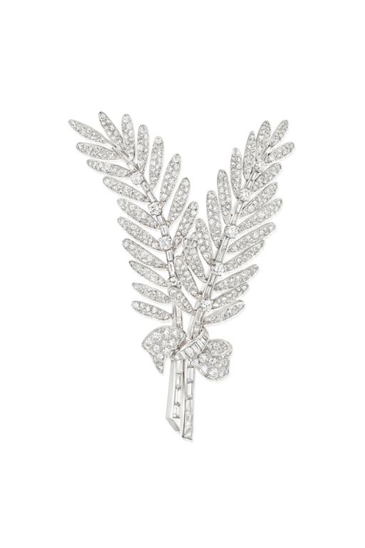 Platinum Diamond Brooch