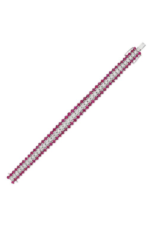 18k Gold Ruby and Diamond Bracelet