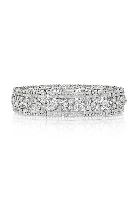 18k Gold and Platinum Diamond Bracelet