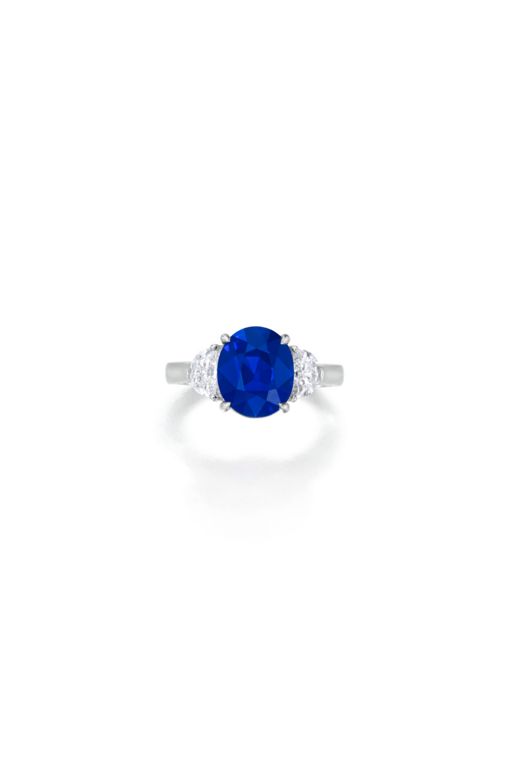 18k Gold Sapphire and Diamond Ring