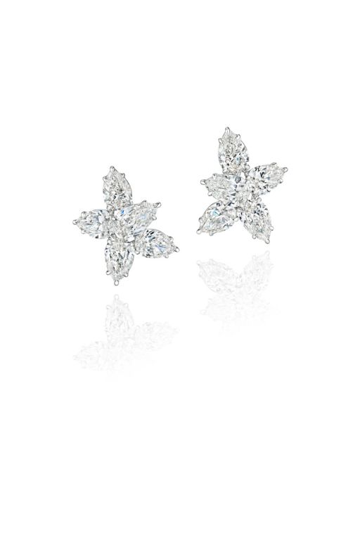 Pair of 18k Gold Diamond Earrings