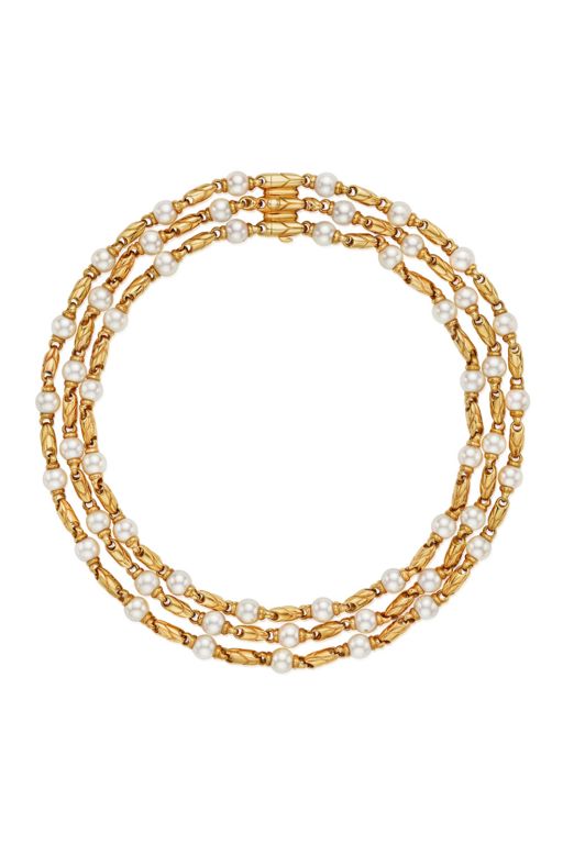18k Gold Pearl Necklace