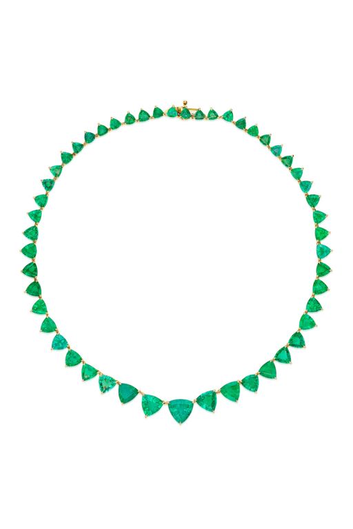 20k Gold Emerald Necklace