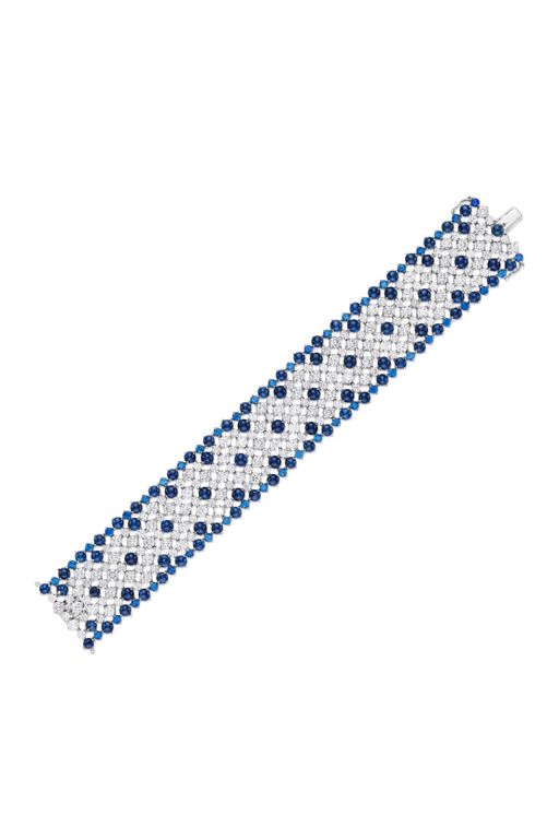 18k Gold Sapphire and Diamond Bracelet