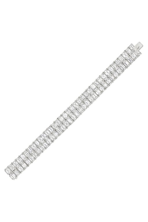 Platinum and Gold Diamond Bracelet