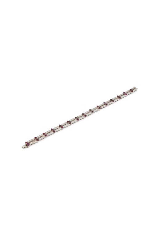 18k Gold Ruby and Diamond Bracelet