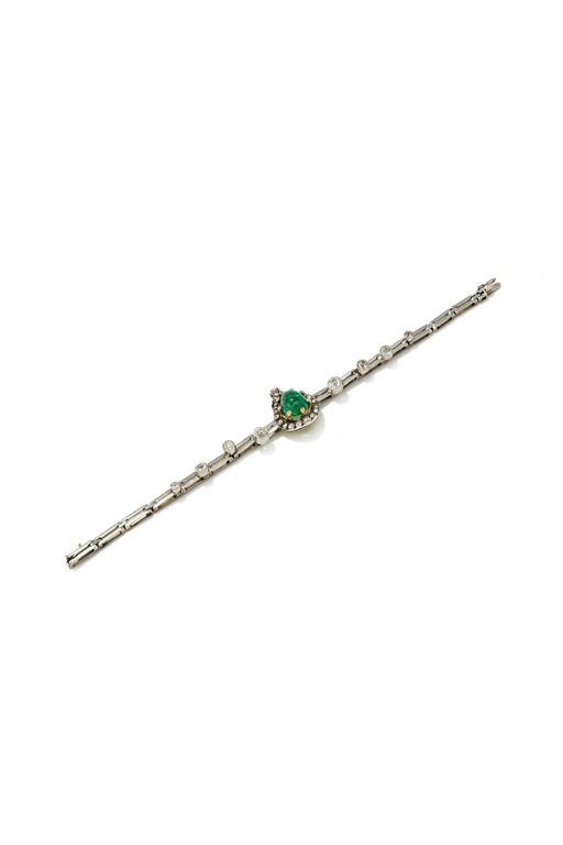 Emerald, Diamond and Ruby Bracelet