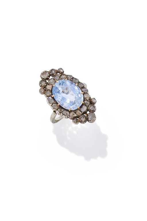Sapphire and Diamond Ring