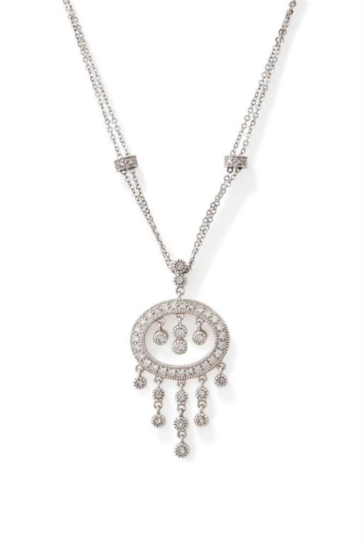 18k Gold Diamond Pendant Necklace