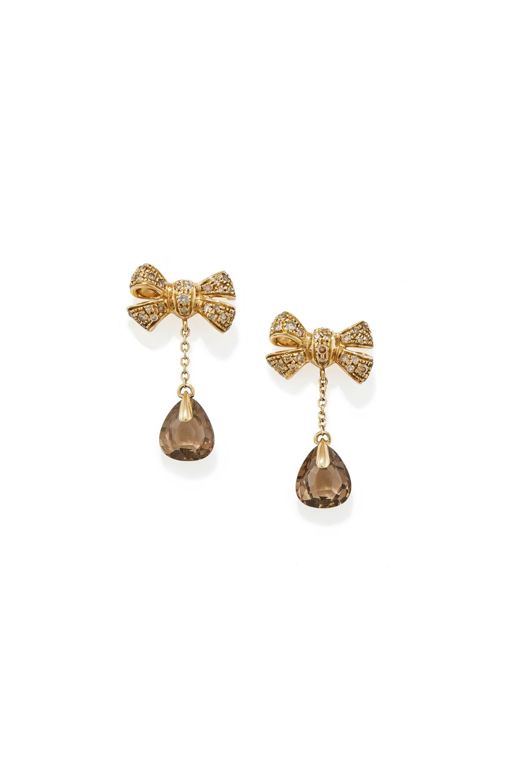Pomellato Diamond and Quartz Earrings