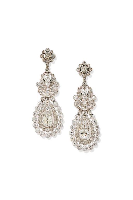 Pair of Diamond Earrings