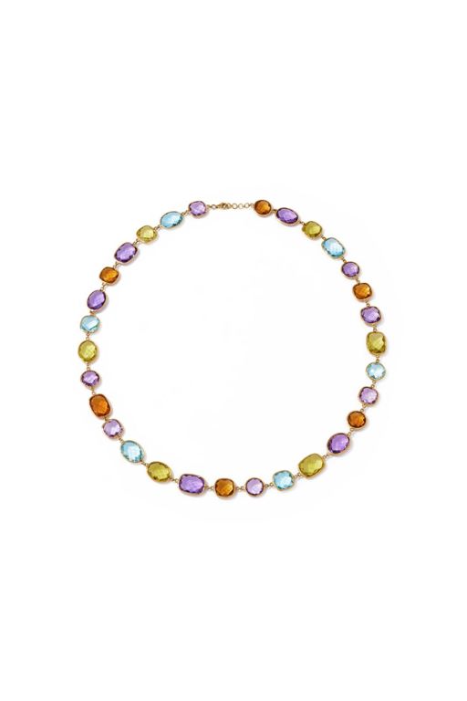 18k Gold Multi-Gem Necklace