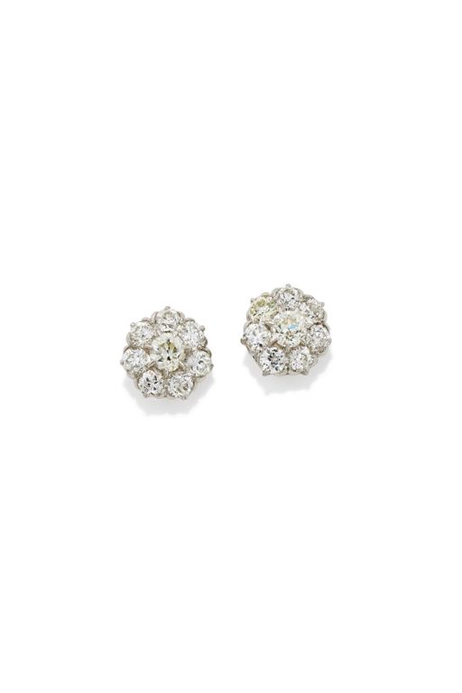 Pair of Diamond Earrings