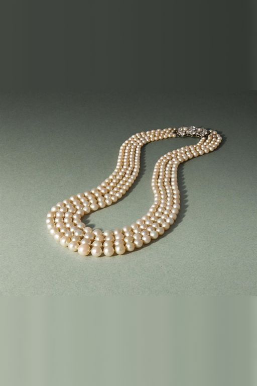 Pearl and Diamond Necklace