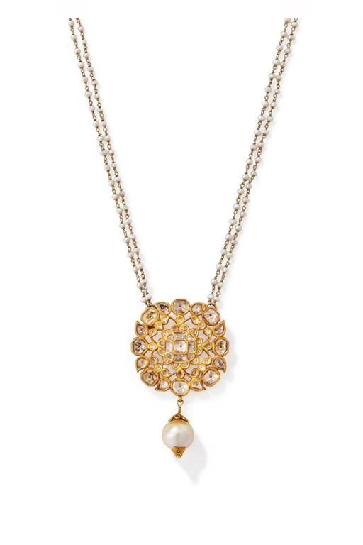 Sterling Silver Multi-Gem Pendant Necklace